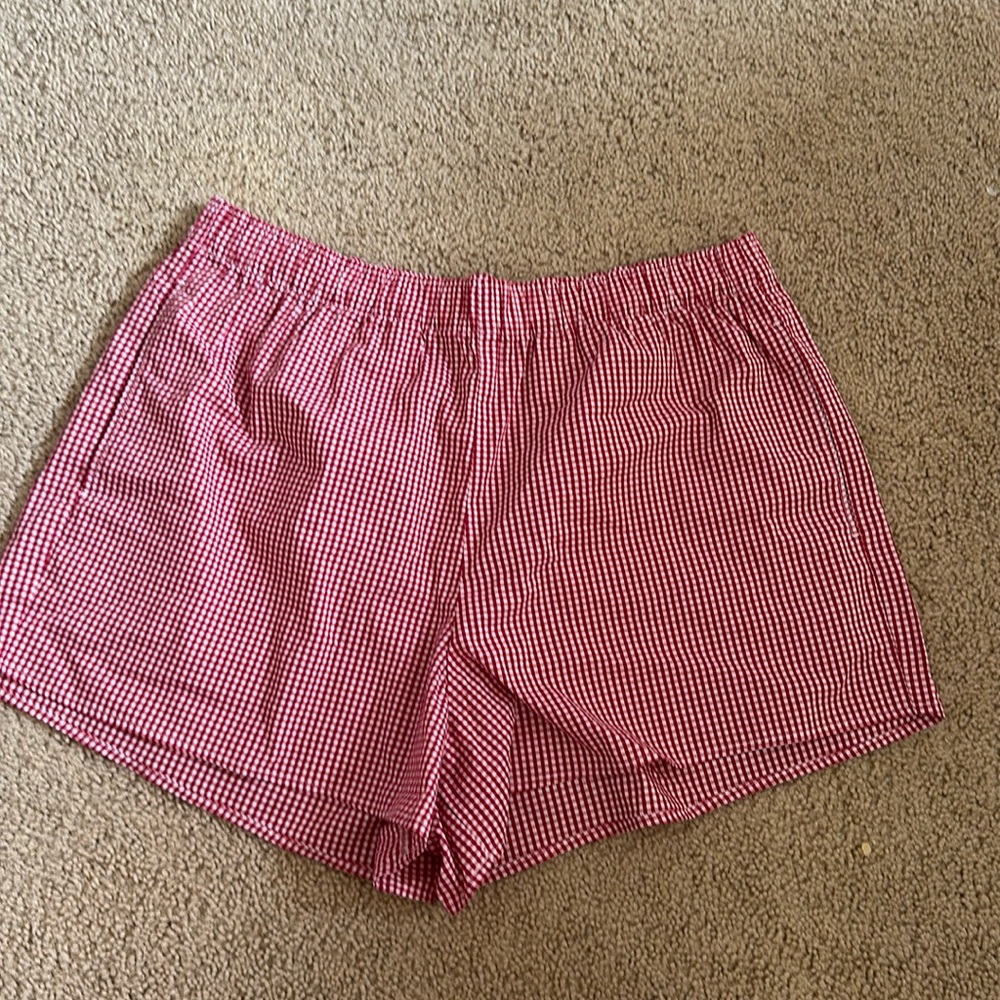 Hollister Red Plaid Boxer Shorts